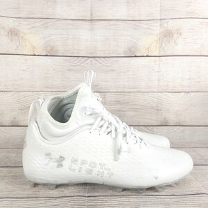 Under Armour US White Cleats Spotlight Lux MC 2.0 3025082-100 Mens Size 16